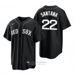 Camiseta Beisbol Hombre Boston Red Sox Danny Santana Replica 2021 Negro