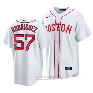 Camiseta Beisbol Hombre Boston Red Sox Eduardo Rodriguez Replica 2021 Blanco