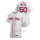 Camiseta Beisbol Hombre Boston Red Sox Mookie Betts Autentico Blanco