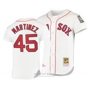 Camiseta Beisbol Hombre Boston Red Sox Pedro Martinez Cooperstown Collection Autentico Primera Blanco