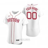 Camiseta Beisbol Hombre Boston Red Sox Personalizada Autentico 2020 Alterno Blanco