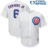 Camiseta Beisbol Hombre Chicago Cubs 6 Carl Edwards Jr Blanco Cool Base