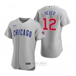 Camiseta Beisbol Hombre Chicago Cubs Codi Heuer Autentico Road Gris