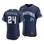 Camiseta Beisbol Hombre Chicago Cubs Joc Pederson 2021 City Connect Autentico Azul