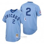 Camiseta Beisbol Hombre Chicago Cubs Nico Hoerner Autentico 1976 Cooperstown Azul