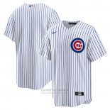 Camiseta Beisbol Hombre Chicago Cubs Primera Replica Blanco