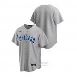 Camiseta Beisbol Hombre Chicago Cubs Replica Road Gris