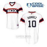 Camiseta Beisbol Hombre Chicago White Sox 10 Alexei Ramirez Blanco Alterno Cool Base