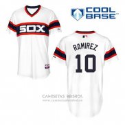 Camiseta Beisbol Hombre Chicago White Sox 10 Alexei Ramirez Blanco Alterno Cool Base