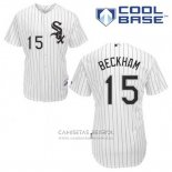 Camiseta Beisbol Hombre Chicago White Sox 15 Gordon Beckham Blanco Primera Cool Base