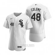 Camiseta Beisbol Hombre Chicago White Sox Alex Colome Autentico 2020 Primera Blanco