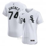 Camiseta Beisbol Hombre Chicago White Sox Eloy Jimenez Primera Elite Blanco