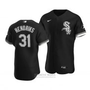 Camiseta Beisbol Hombre Chicago White Sox Liam Hendriks Autentico Alterno Negro