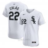 Camiseta Beisbol Hombre Chicago White Sox Oscar Colas Primera Elite Blanco