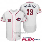 Camiseta Beisbol Hombre Cincinnati Reds 2017 Estrellas Y Rayas 39 Devin Mesoraco Blanco Flex Base