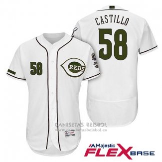 Camiseta Beisbol Hombre Cincinnati Reds 58 Luis Castillo 2018 Alterno Autentico Flex Base