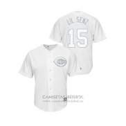 Camiseta Beisbol Hombre Cincinnati Reds Nick Senzel 2019 Players Weekend Lil Senz Replica Blanco