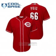Camiseta Beisbol Hombre Cincinnati Reds Yasiel Puig Cool Base Alterno Rojo
