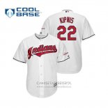 Camiseta Beisbol Hombre Cleveland Indians Jason Kipnis 2019 All Star Patch Cool Base Blanco