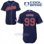 Camiseta Beisbol Hombre Cleveland Indians Ricky Vaughn 99 Azul Alterno Cool Base