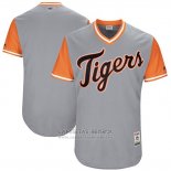 Camiseta Beisbol Hombre Detroit Tigers 2017 Little League World Series Tigers Gris