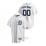 Camiseta Beisbol Hombre Detroit Tigers Personalizada Replica Primera Blanco