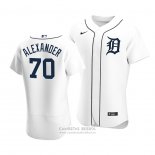 Camiseta Beisbol Hombre Detroit Tigers Tyler Alexander Autentico Primera Blanco