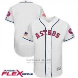 Camiseta Beisbol Hombre Houston Astros 2017 Estrellas y Rayas Blanco Flex Base