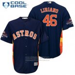 Camiseta Beisbol Hombre Houston Astros Francisco Liriano Azul Cool Base