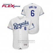 Camiseta Beisbol Hombre Kansas City Royals Billy Hamilton Flex Base Blanco