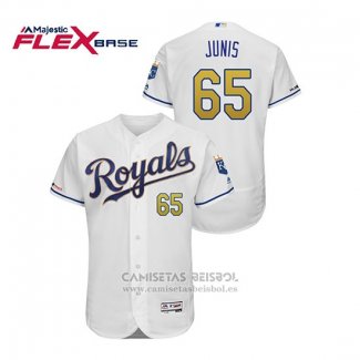 Camiseta Beisbol Hombre Kansas City Royals Jakob Junis Flex Base Blanco2
