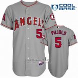 Camiseta Beisbol Hombre Los Angeles Angels Andre Ethier Gris Cool Base