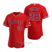 Camiseta Beisbol Hombre Los Angeles Angels Andrew Heaney Autentico Alterno 2020 Rojo