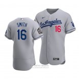 Camiseta Beisbol Hombre Los Angeles Dodgers Will Smith 2020 Autentico Road Gris