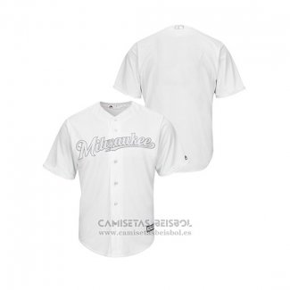 Camiseta Beisbol Hombre Milwaukee Brewers 2019 Players Weekend Replica Blanco