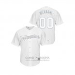 Camiseta Beisbol Hombre Milwaukee Brewers Personalizada 2019 Players Weekend Replica Blanco