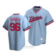 Camiseta Beisbol Hombre Minnesota Twins Aaron Sabato Cooperstown Collection Road Azul