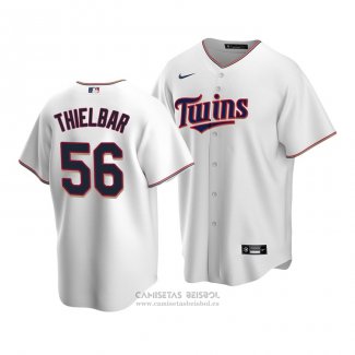 Camiseta Beisbol Hombre Minnesota Twins Caleb Thielbar Replica Primera Blanco