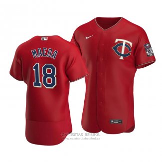 Camiseta Beisbol Hombre Minnesota Twins Kenta Maeda Autentico Alterno Rojo