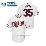 Camiseta Beisbol Hombre Minnesota Twins Michael Pineda 2019 Postemporada Cool Base Blanco