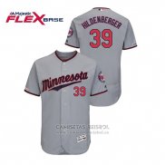 Camiseta Beisbol Hombre Minnesota Twins Trevor Hildenberger 150th Aniversario Patch Autentico Flex Base Gris