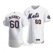 Camiseta Beisbol Hombre New York Mets Billy Mckinney Autentico Primera Blanco