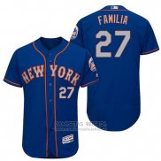 Camiseta Beisbol Hombre New York Mets Jeurys Familia Gris 2017 Alterno