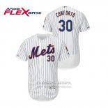 Camiseta Beisbol Hombre New York Mets Michael Conforto Autentico Flex Base Blanco