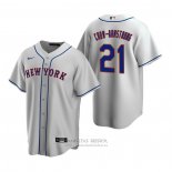 Camiseta Beisbol Hombre New York Mets Pete Crow-Armstrong Replica 2020 Gris