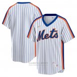 Camiseta Beisbol Hombre New York Mets Primera Cooperstown Collection Blanco