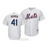 Camiseta Beisbol Hombre New York Mets Tom Seaver 41 Blanco Primera Cool Base