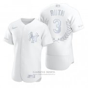 Camiseta Beisbol Hombre New York Yankees Babe Ruth Award Collection Retired Blanco