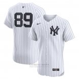 Camiseta Beisbol Hombre New York Yankees Jasson Dominguez Primera Elite Blanco