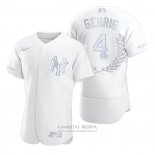Camiseta Beisbol Hombre New York Yankees Lou Gehrig Award Collection Retired Blanco